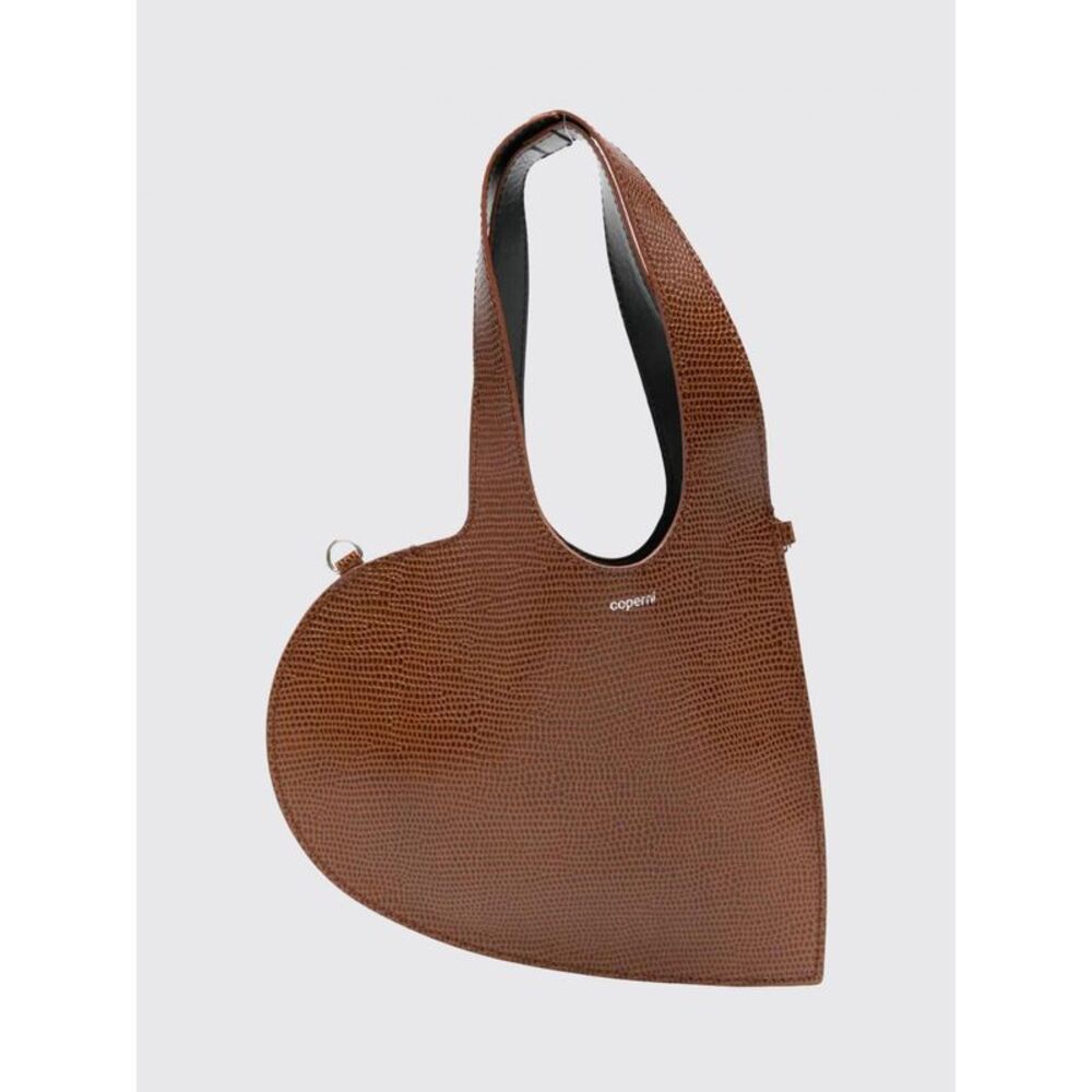 Coperni Women Heart Lizard Print Leather Bag Coperni
